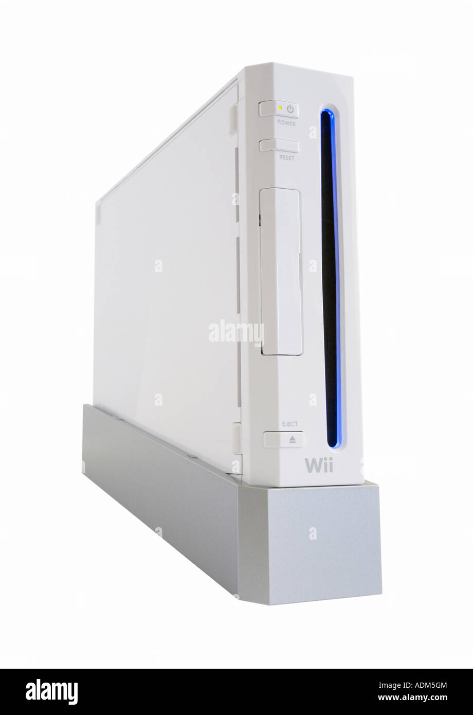 Nintendo Wii Spiele Konsole Ausschnitt Stockfoto