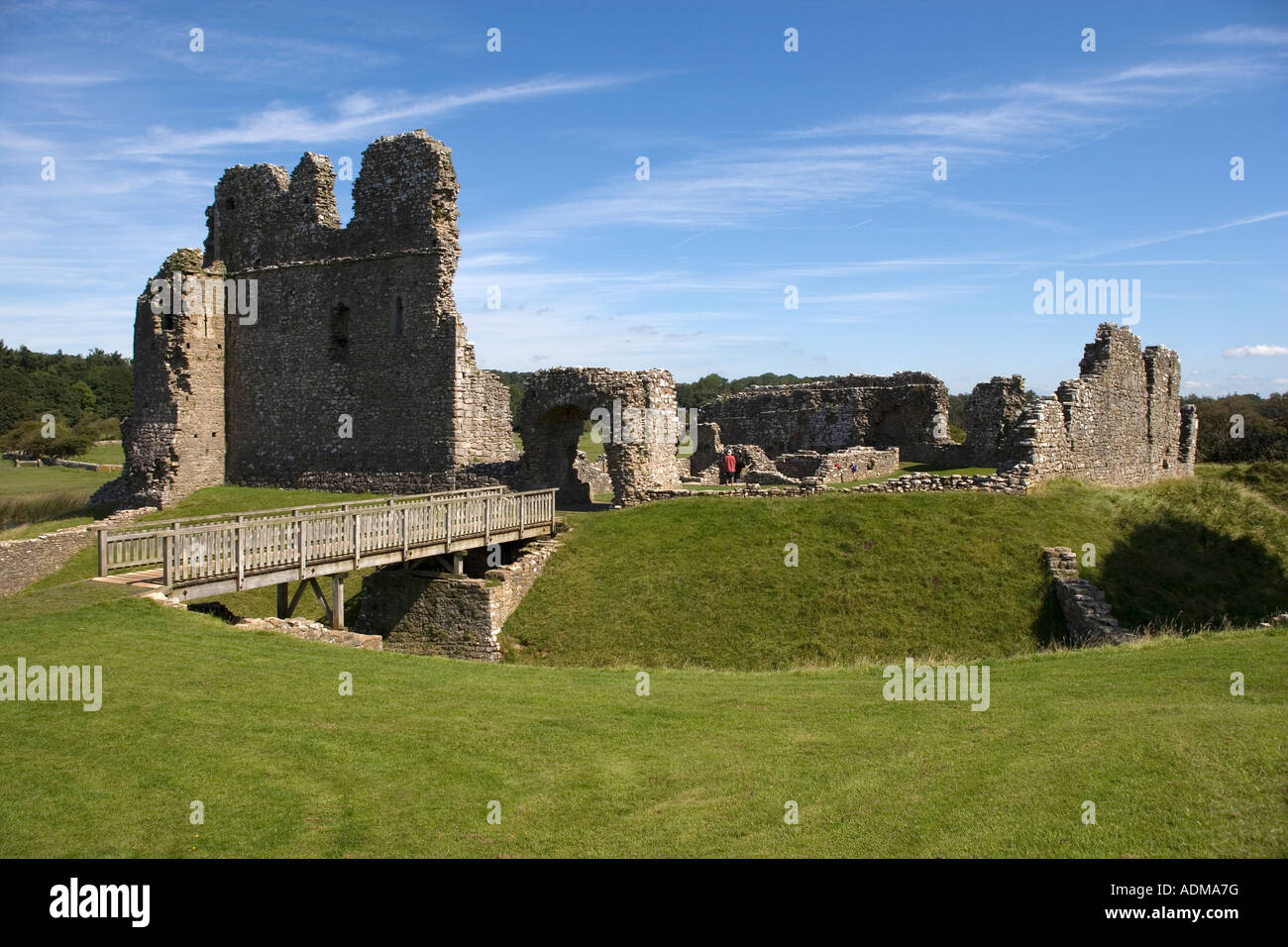 Ogmore Burg South Glamorgan Wales Stockfoto