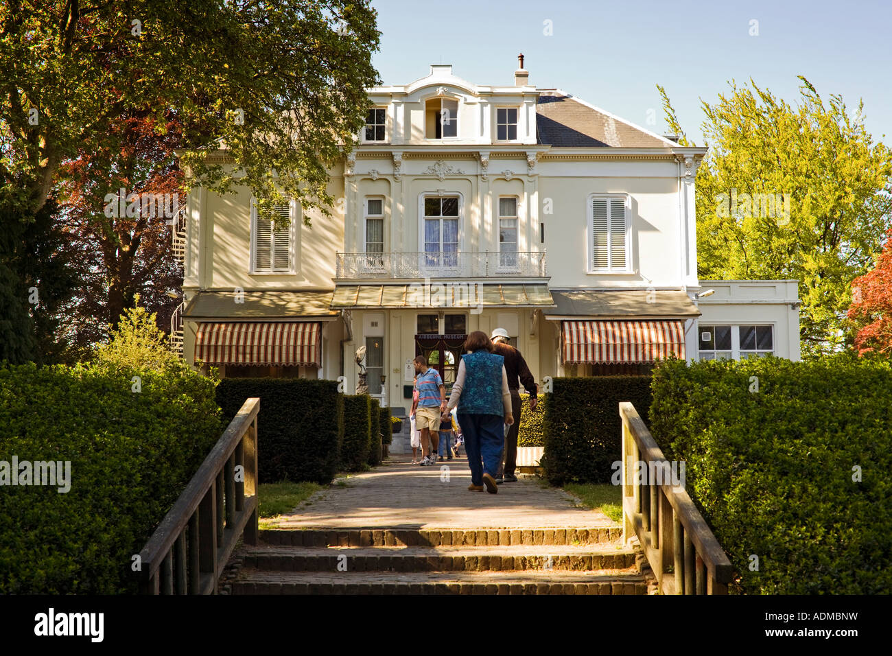 Hotel Hartenstein, Oosterbeek, Arnheim, Niederlande, Holland - britische Fallschirmjäger HQ während des 2. Weltkrieges jetzt ein Museum Stockfoto
