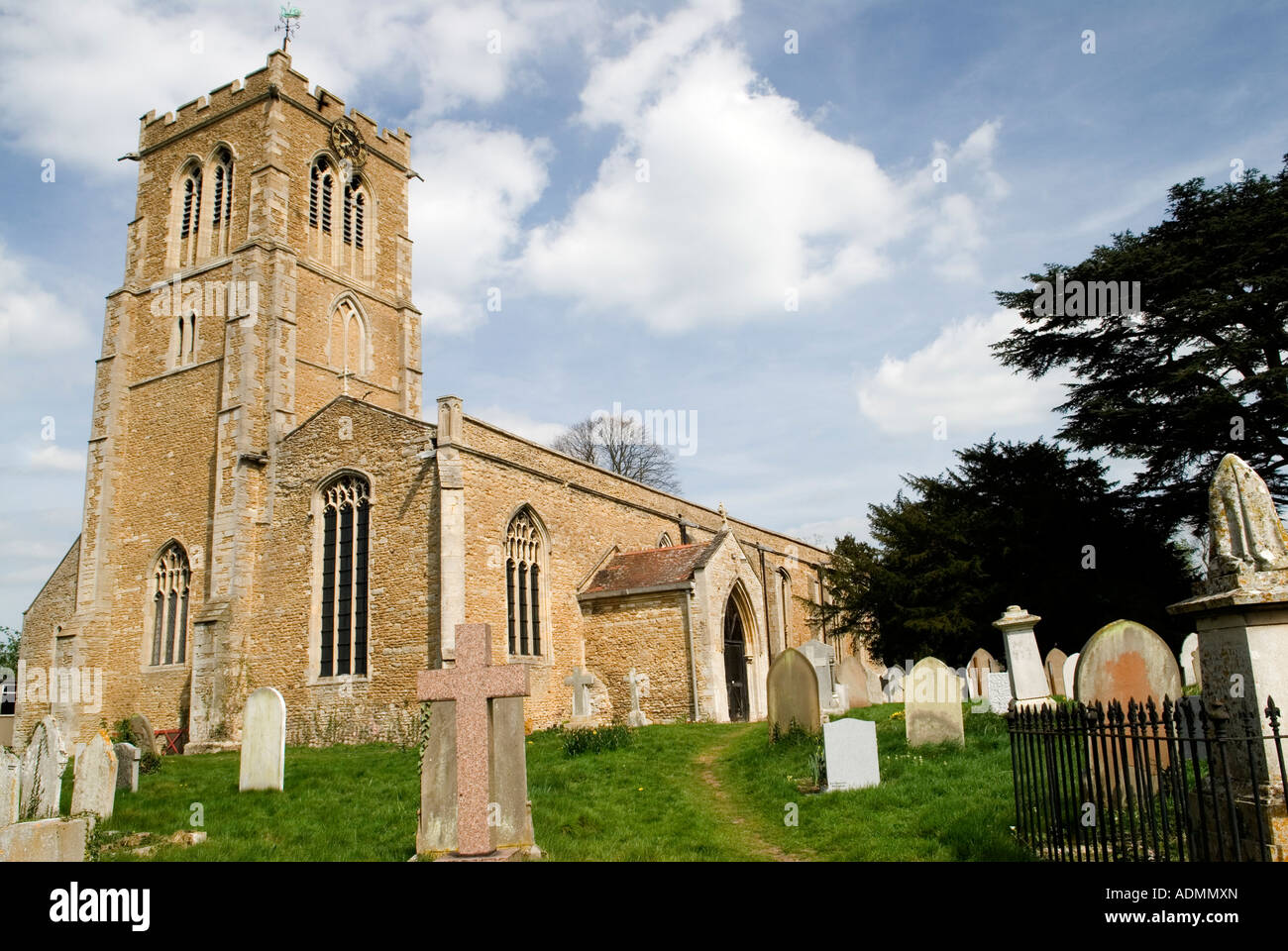 Str. Andrews Kirche, Swavesy, Cambridgeshire, England Stockfoto