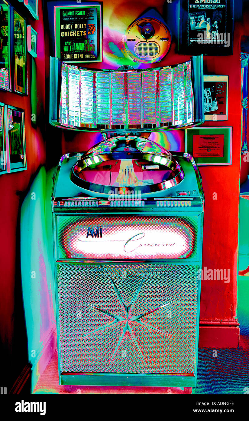 AMI Jukebox mit Wirkung Stockfoto