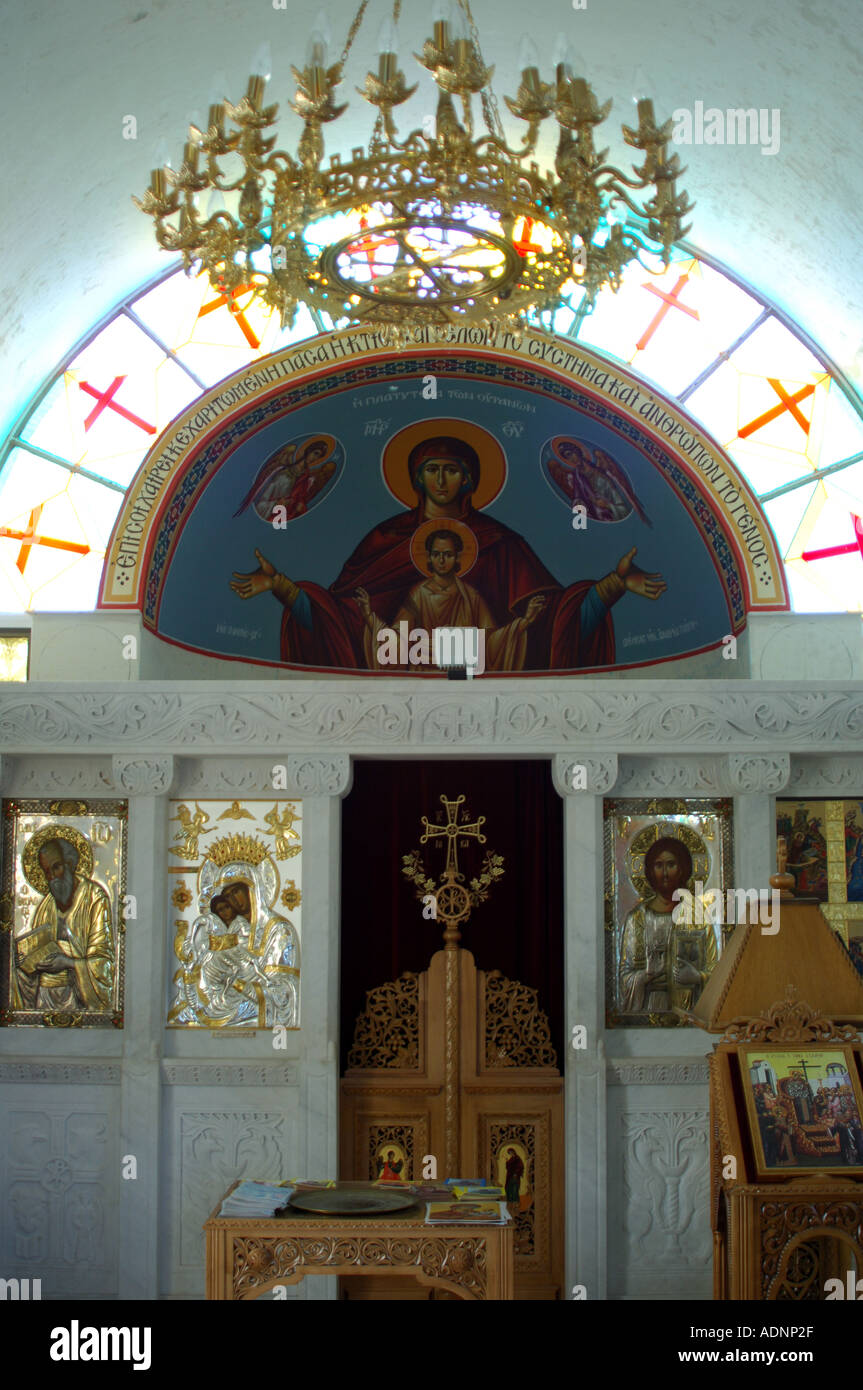 Orthodoxe Kapelle bei Pedhoulas Zypern Stockfoto