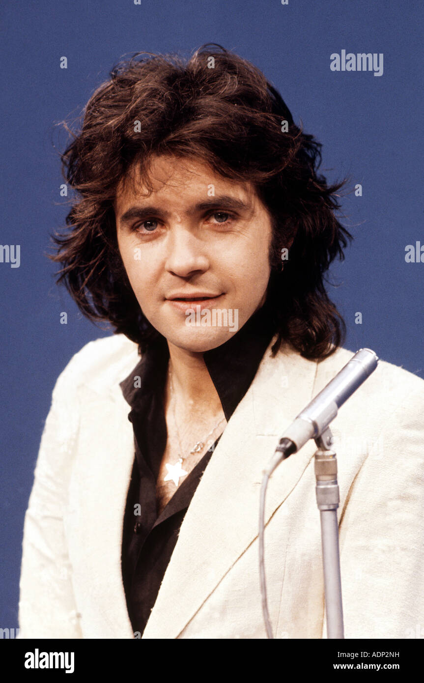 DAVID ESSEX - UK-Pop-Sängerin über 1975 Stockfoto
