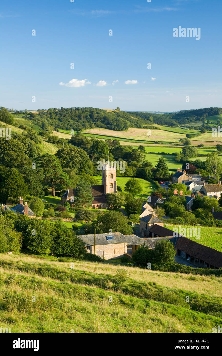 Corton Denham im Sommer Somerset England Stockfoto