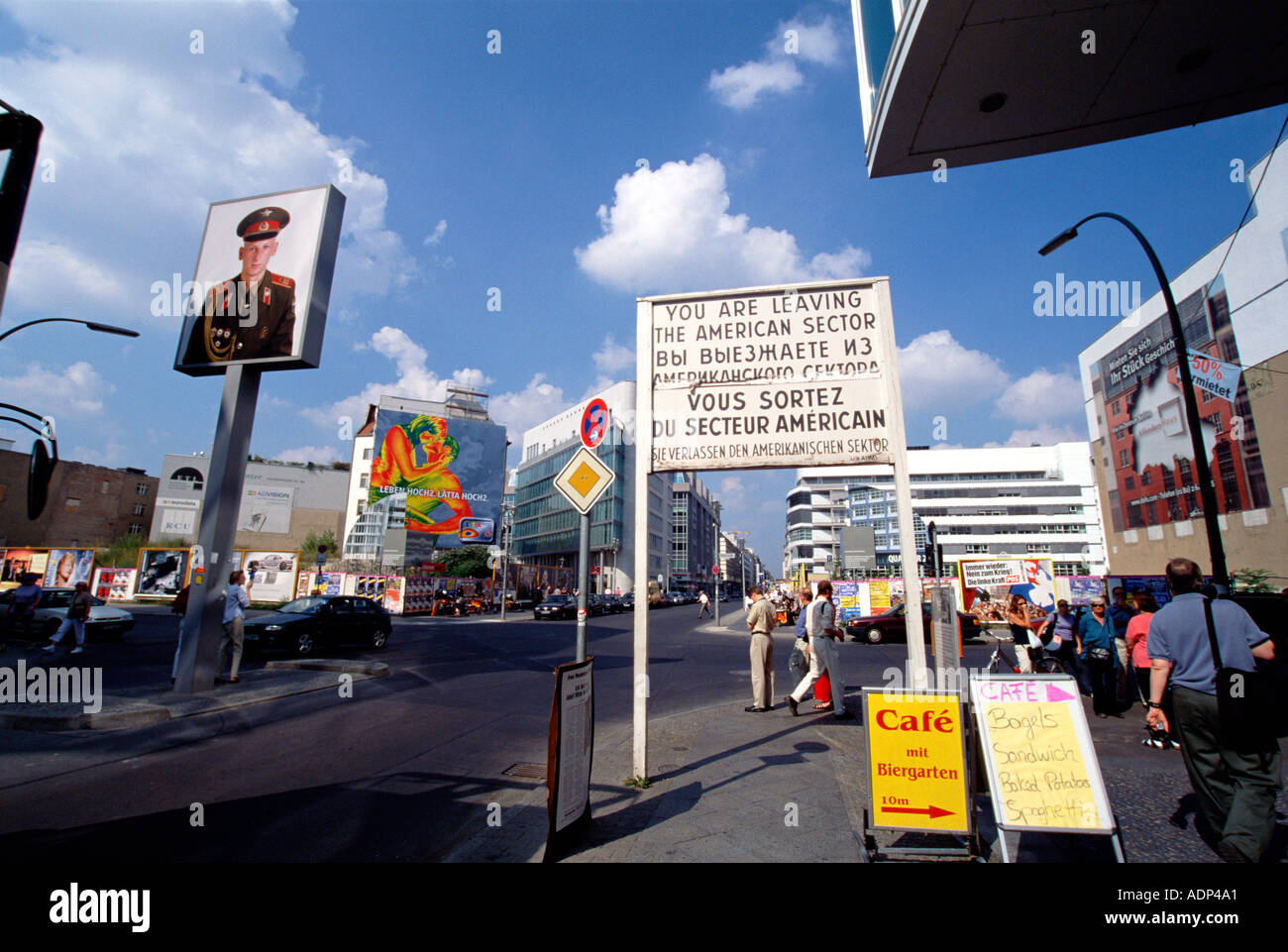 Checkpoint Charlie Berlin Deutschland Stockfoto