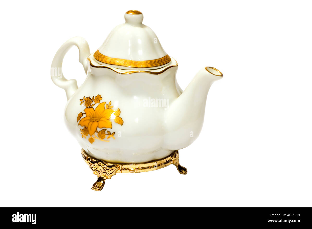 Series-Objekt auf weiße Schale Antiquar Tee port Stockfoto