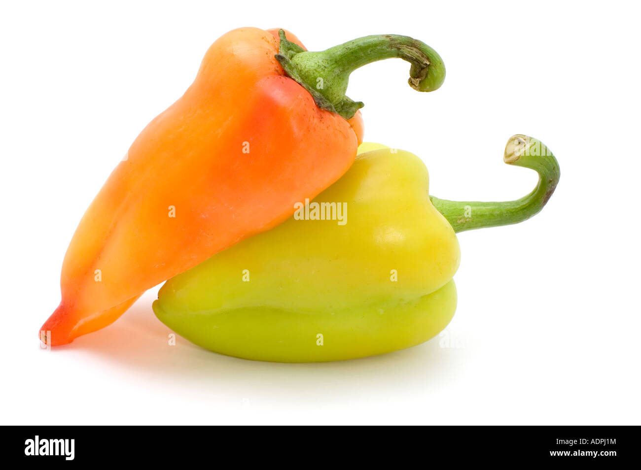 Serie Objekt auf weißen Lebensmittel Cayenne auf weiß Stockfoto