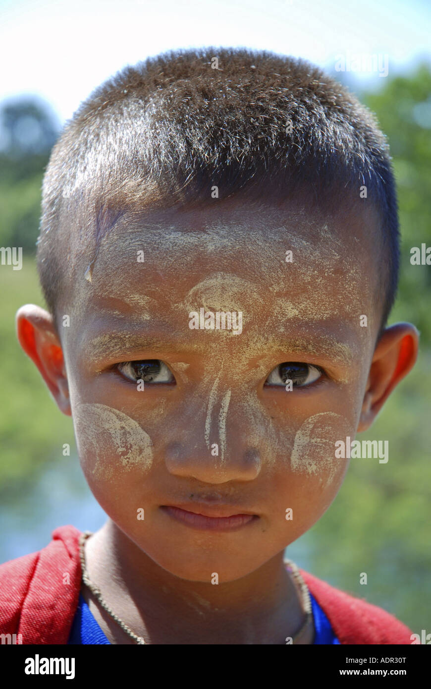 Kind, politisches Asylsuchenden, Baan Unrak Projekt, Thailand, Sangkhlaburi Stockfoto