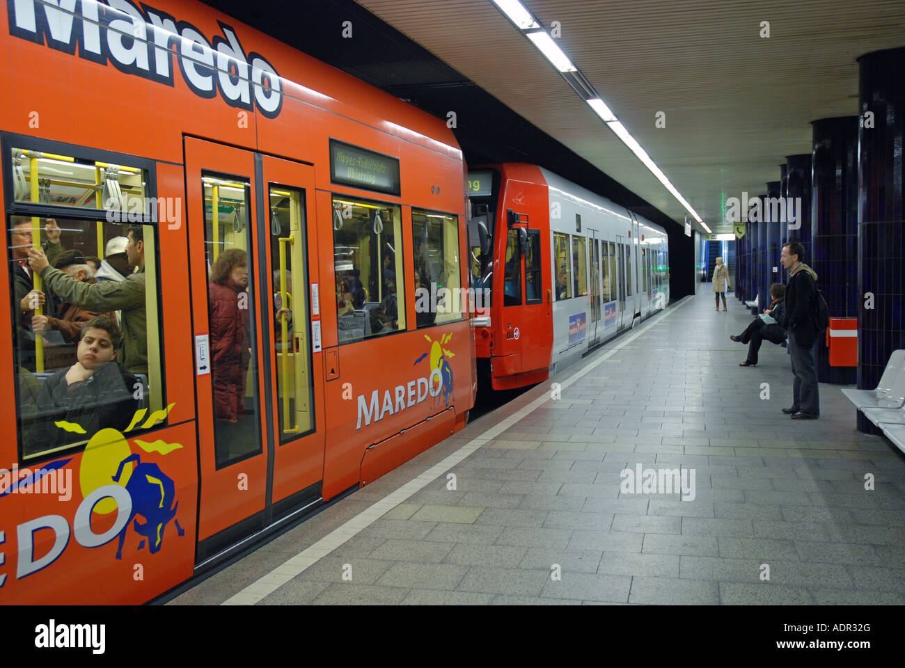 U-Bahnstation Ebertplatz in Köln, Deutschland, Nordrhein-Westfalen, Köln Stockfoto