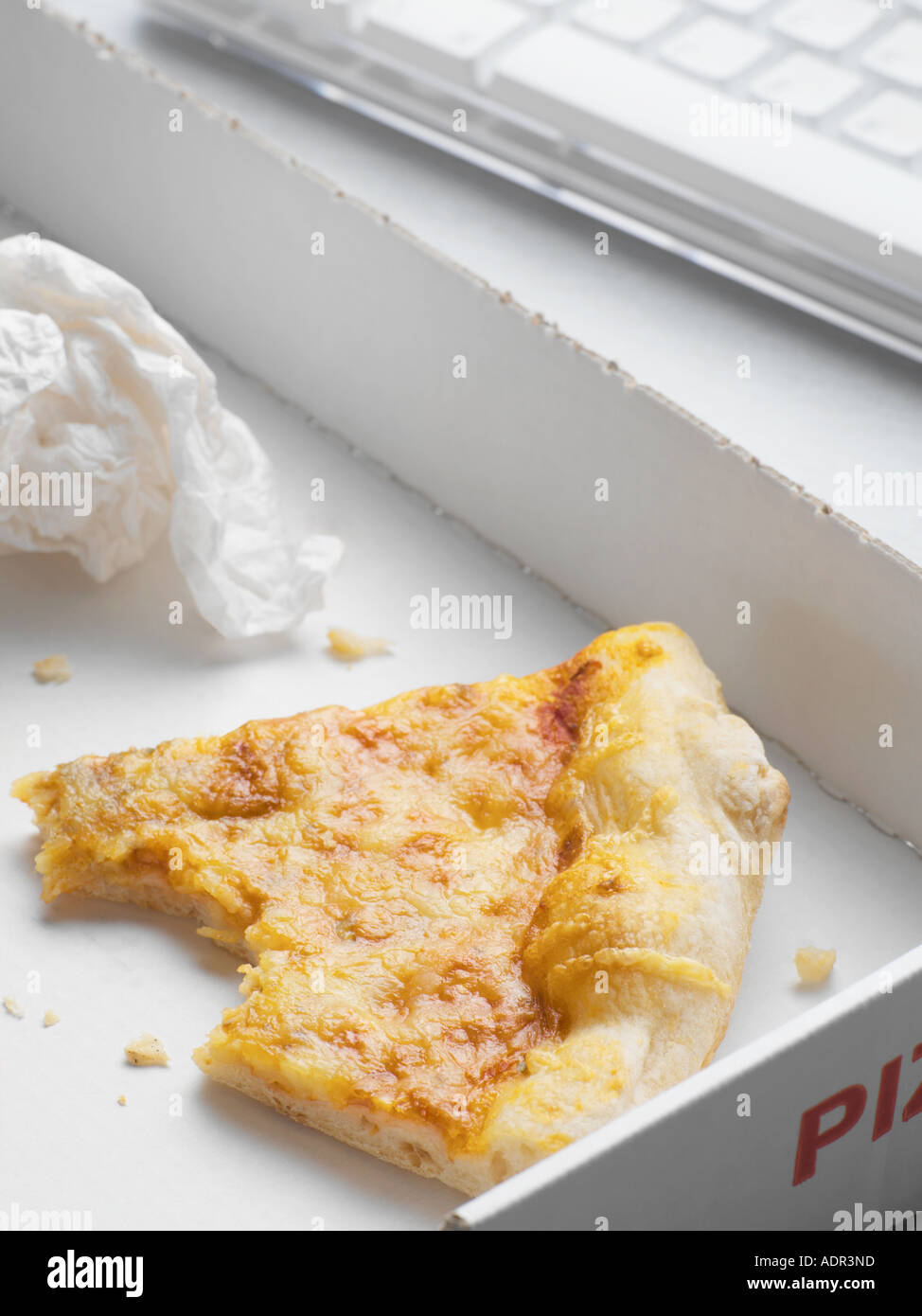 Übrig gebliebene pizza Stockfoto