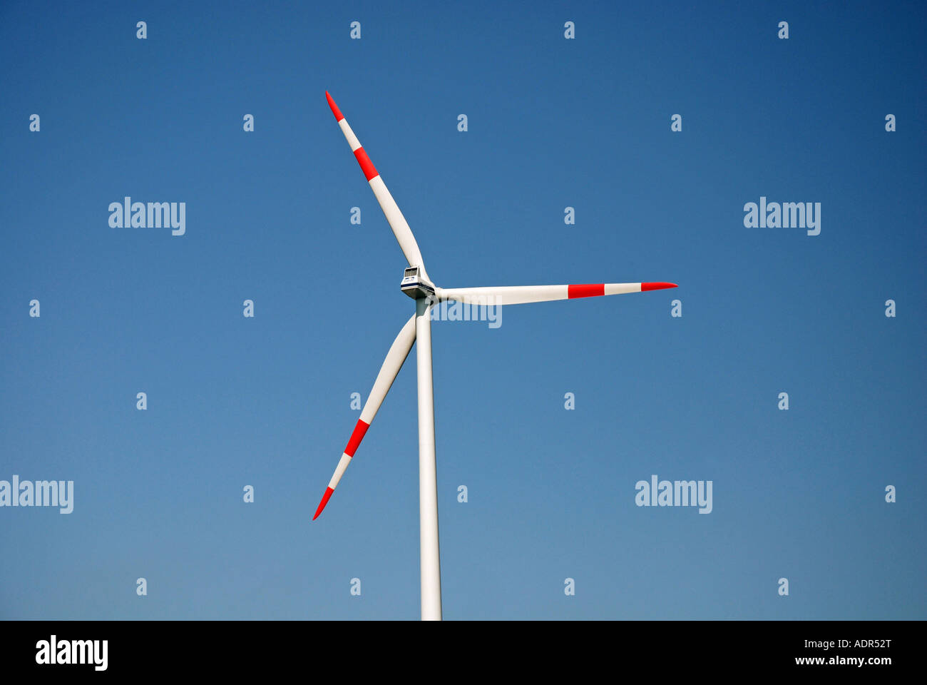 Windenergieanlage in Ulm, Deutschland, Baden-Württemberg Stockfoto