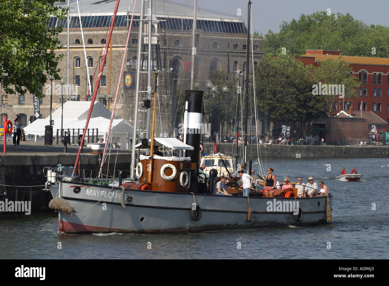 Bristol England die Welten ältesten Dampf Schlepper bietet Mayflower Passagier touristische Ausflüge rund um Bristol Hafen Stockfoto