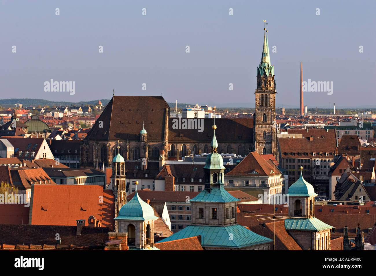 Nürnberg-Blick von Burg Franken Bayern Deutschland Stockfoto