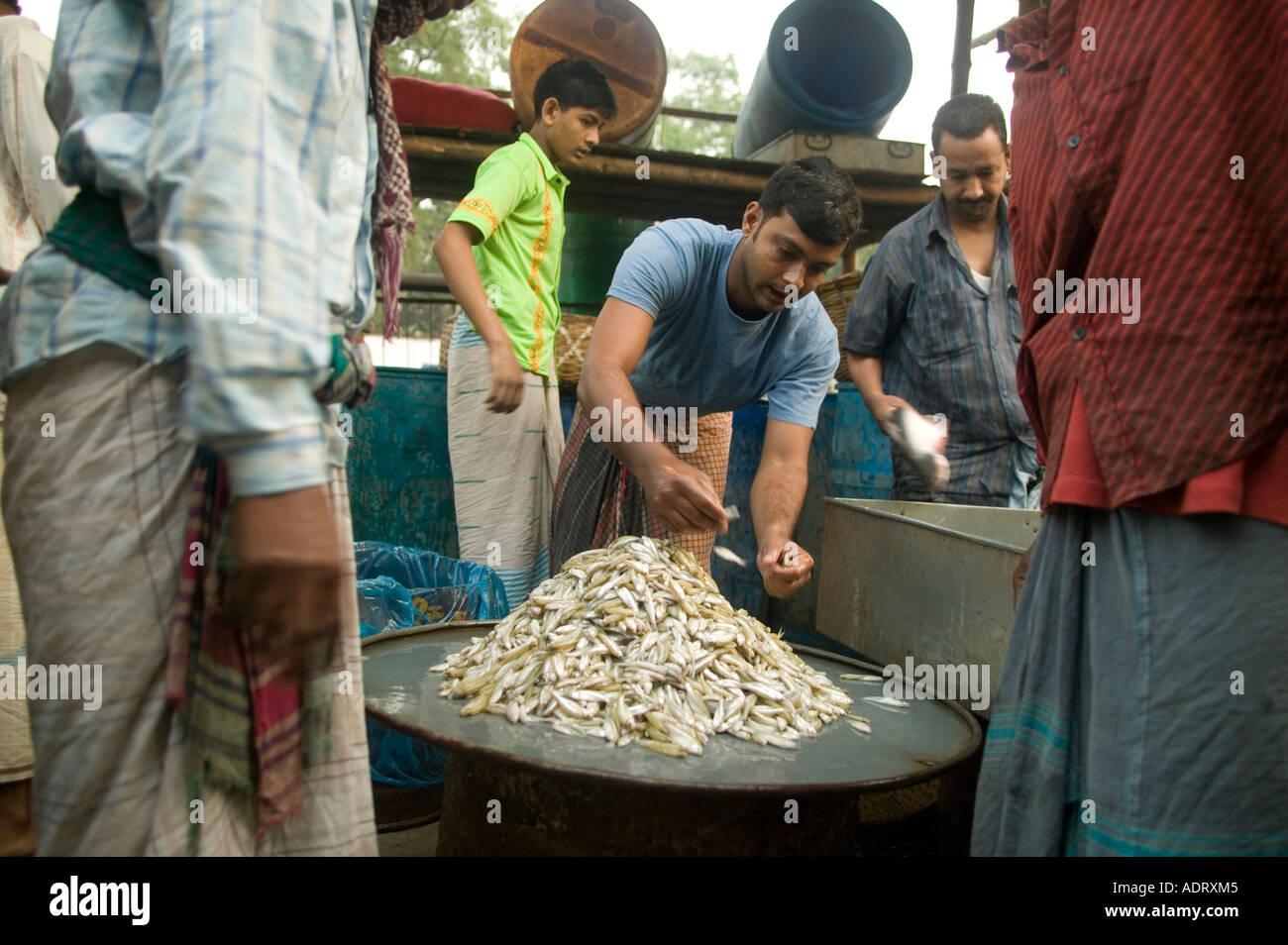 Der Fischmarkt in Dhaka Bangladesch 2006 Stockfoto