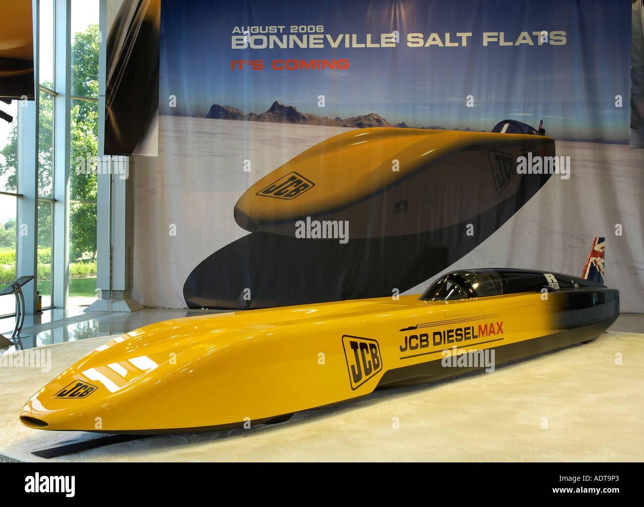 JCB Deisel Land Speed Record-Auto Stockfoto