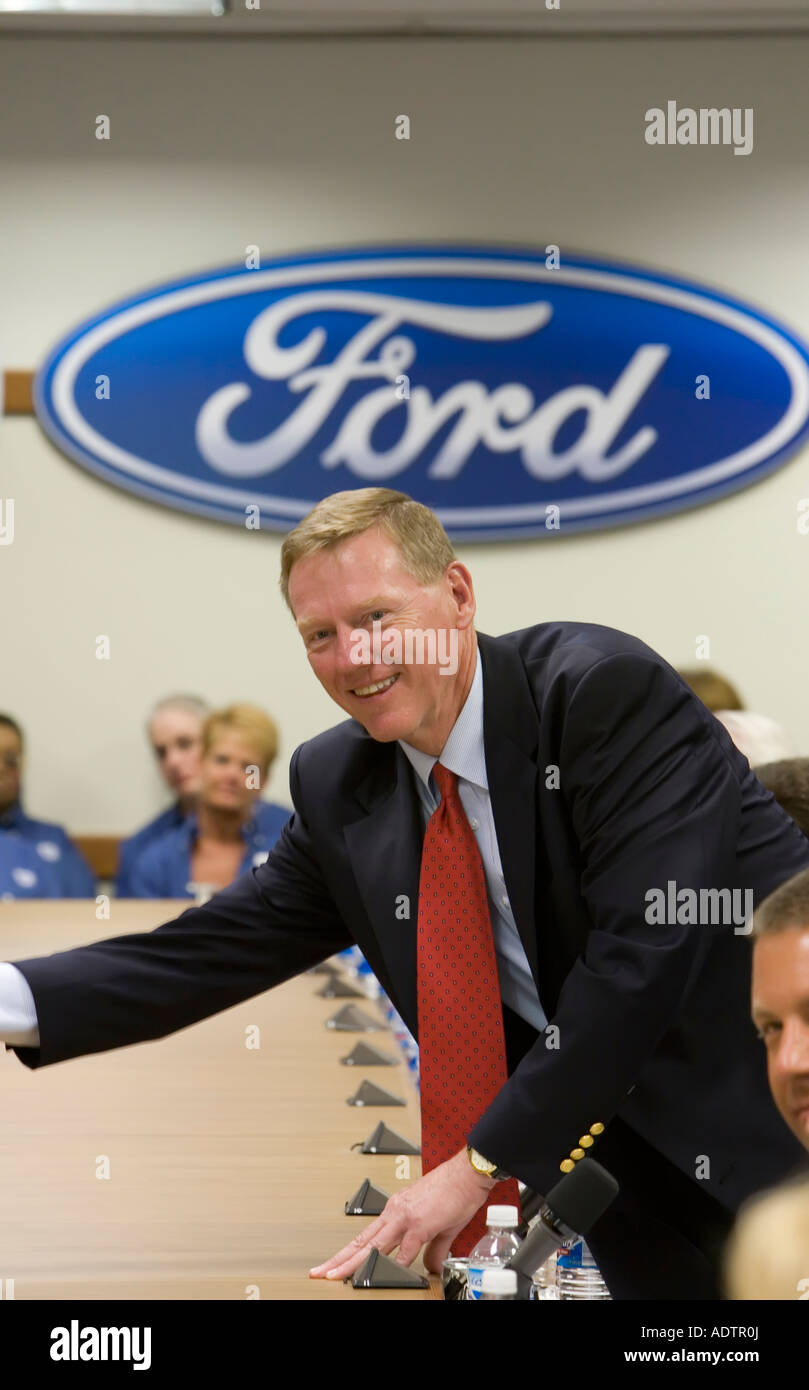 Ford-CEO Alan Mulally Stockfoto