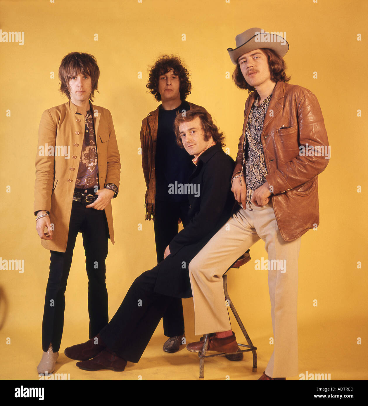 SCHÖNE UK-Band im Juli 1968 von Keith Emerson David O Liste Blinky Davidson Lee Jackson Foto Tony Gale l Stockfoto