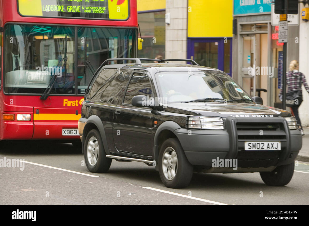 Ein Allradfahrzeug in central London UK Stockfoto