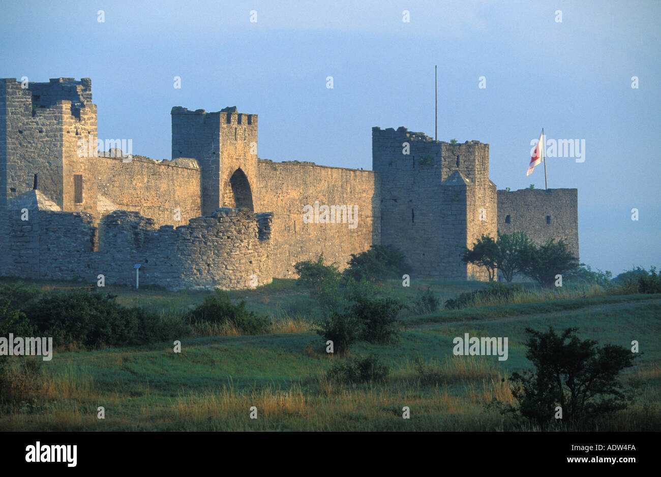 Townwalls von Visby, Gotland, Schweden Stockfoto