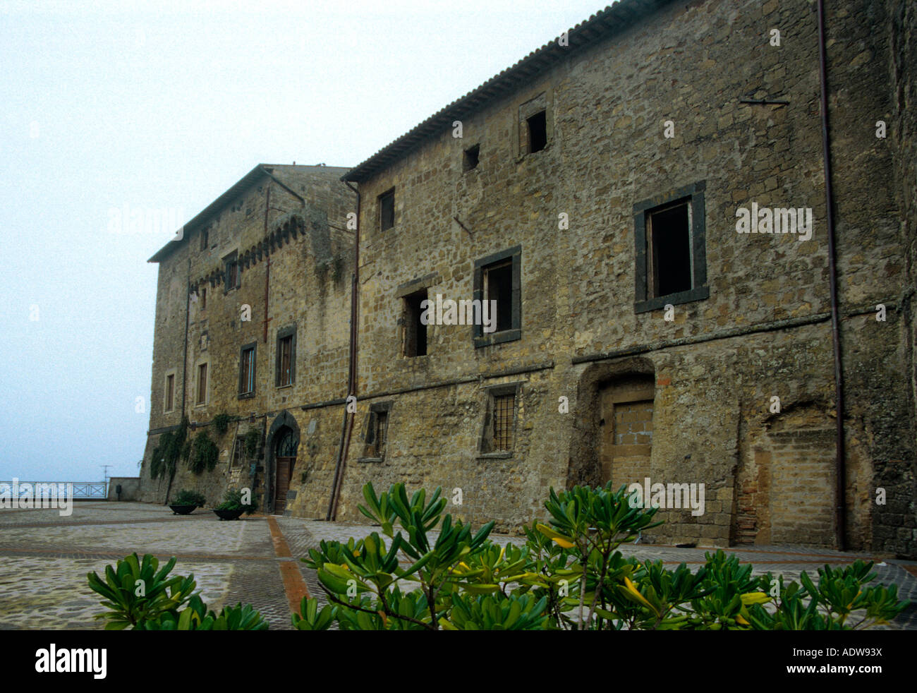 Italien, Latium - Palazzo Madama (Pacelli Palast) in Onano Stockfoto
