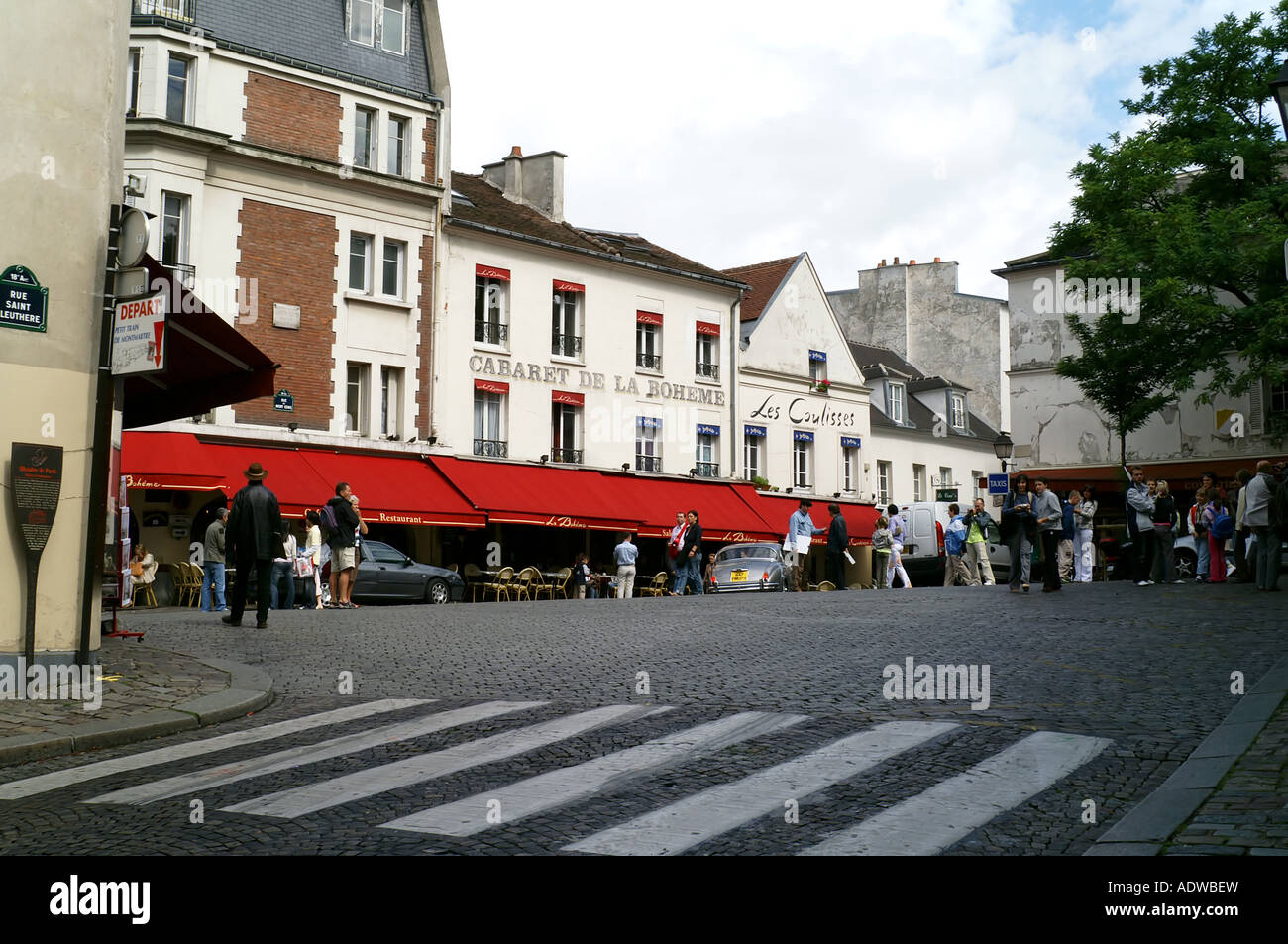 Quadrat, Montmartre, Paris Stockfoto