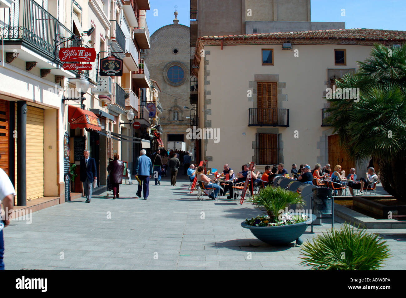 Calella Spanien Stockfoto