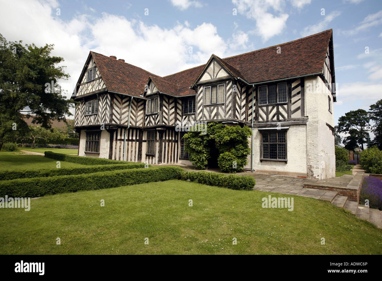 Blakesley Hall und Besucherzentrum Bestandteil der Birmingham Museen und Kunst-Galerie-Gruppe Birmingham England UK Stockfoto