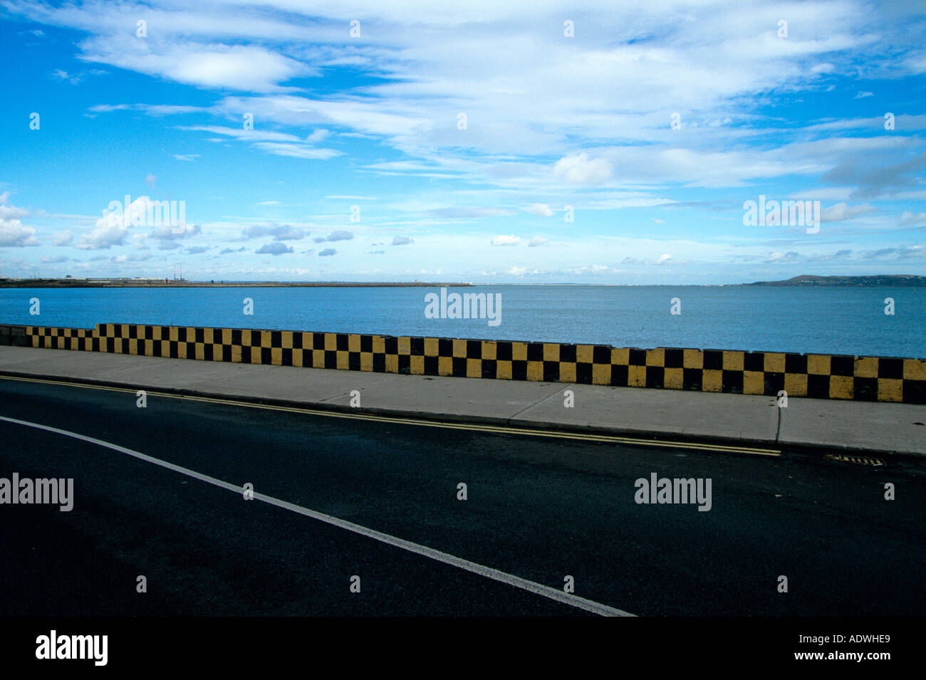 The coast road between Dublin and Sandycove in Southern Ireland Stockfoto