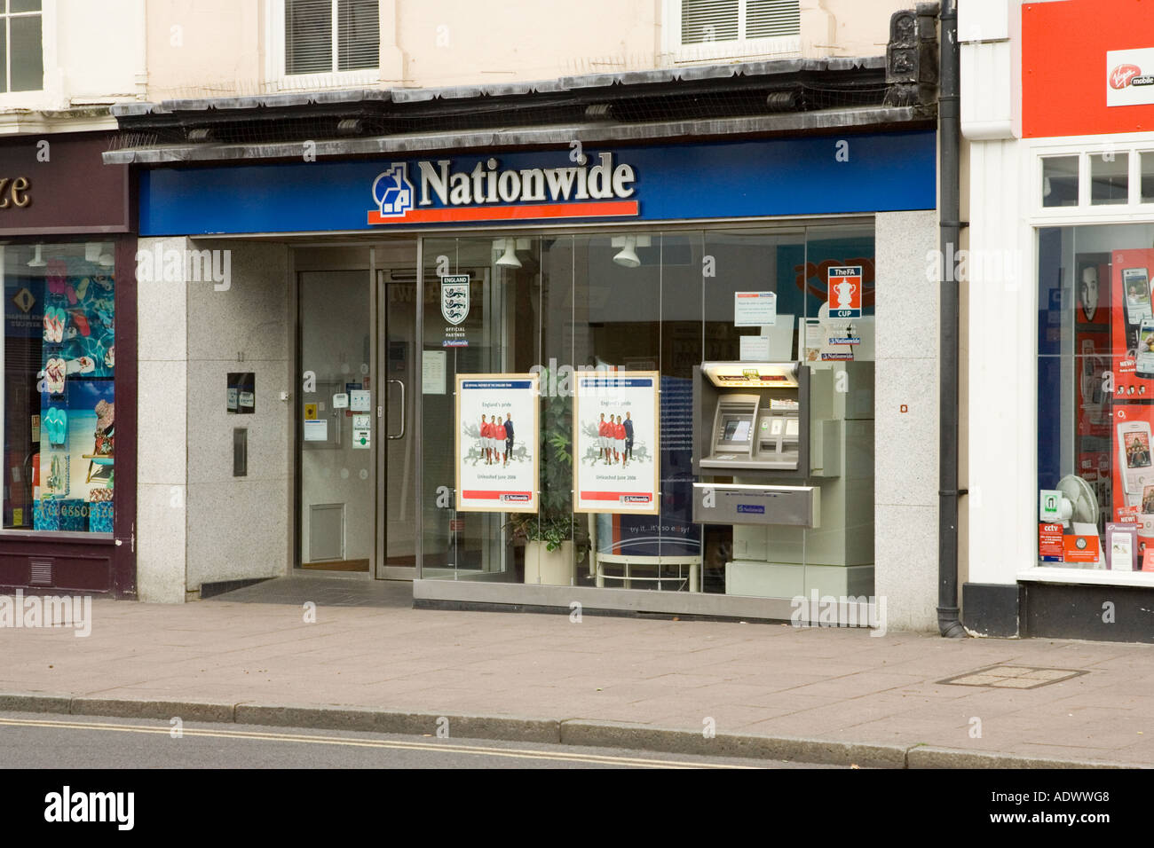 Nationwide Building Society Niederlassung in Bury St Edmunds in Suffolk, UK Stockfoto
