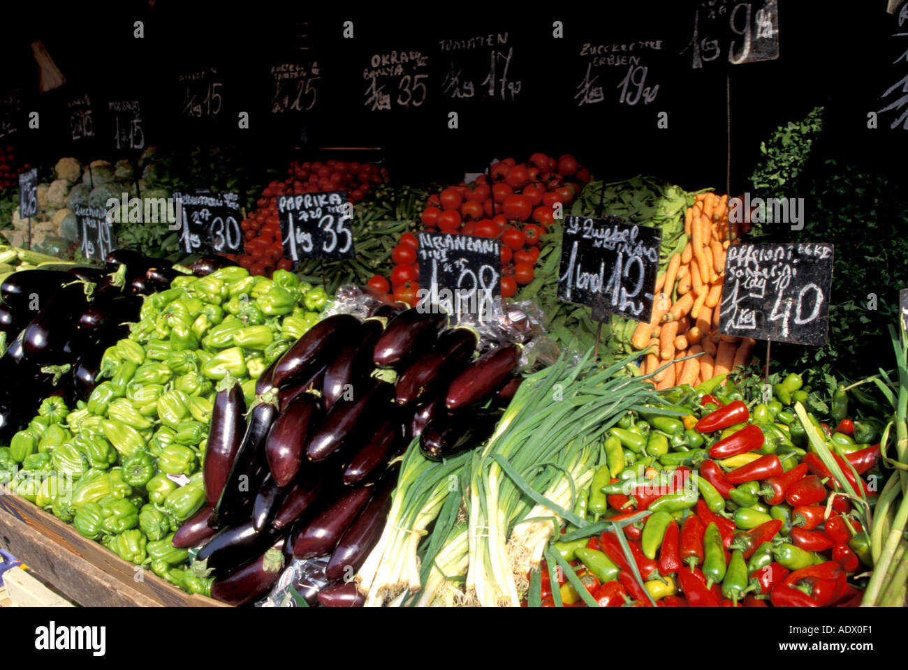 Viktualienmarkt, München, Deutschland Stockfoto