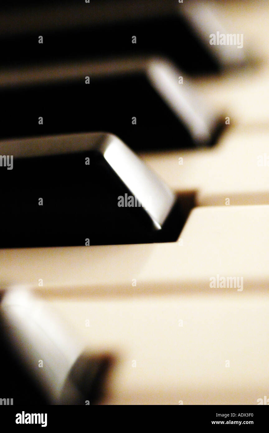 Piano-Tasten Tastatur Stockfoto