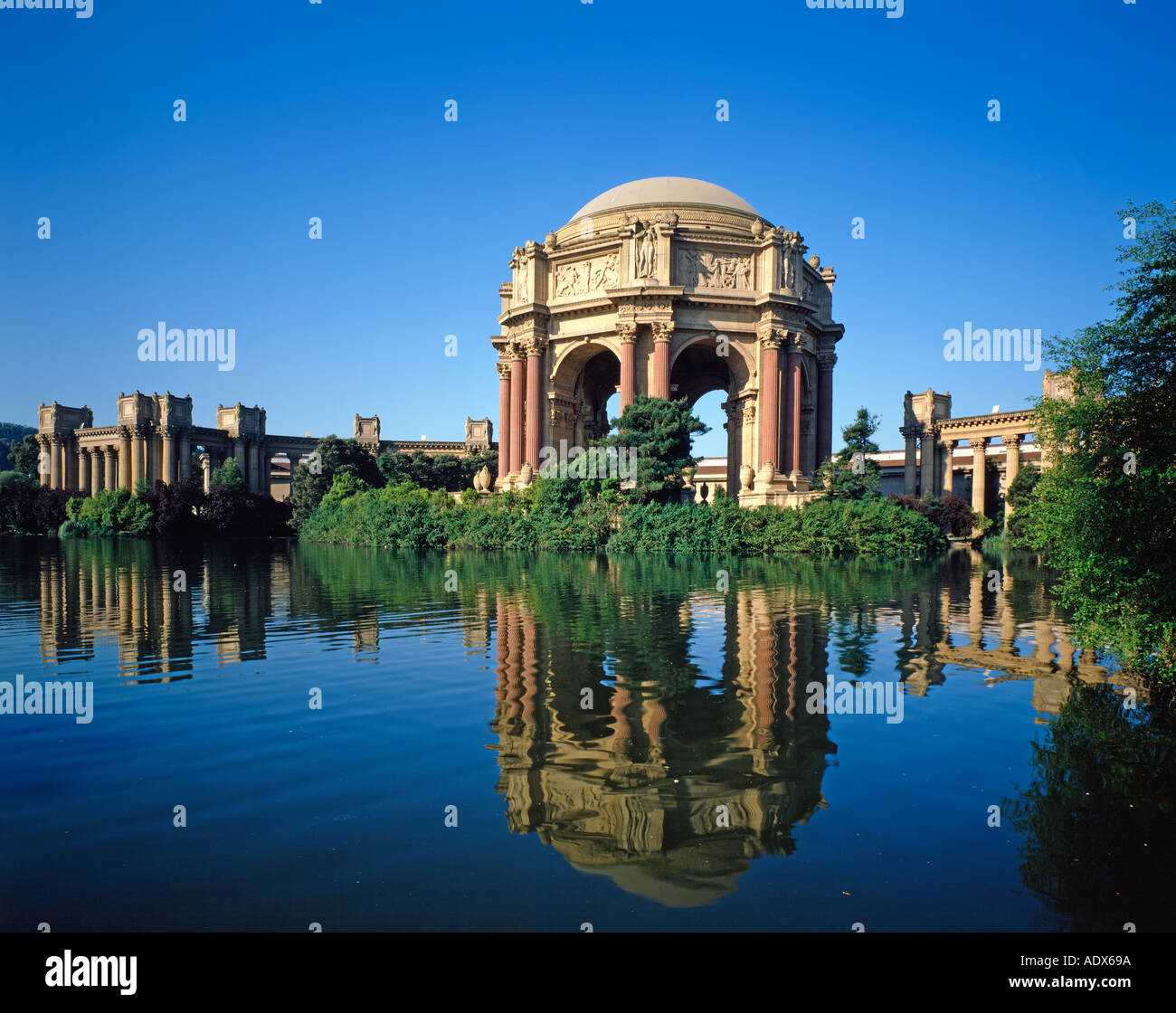 USA California San Francisco den Palace of Fine Arts Stockfoto