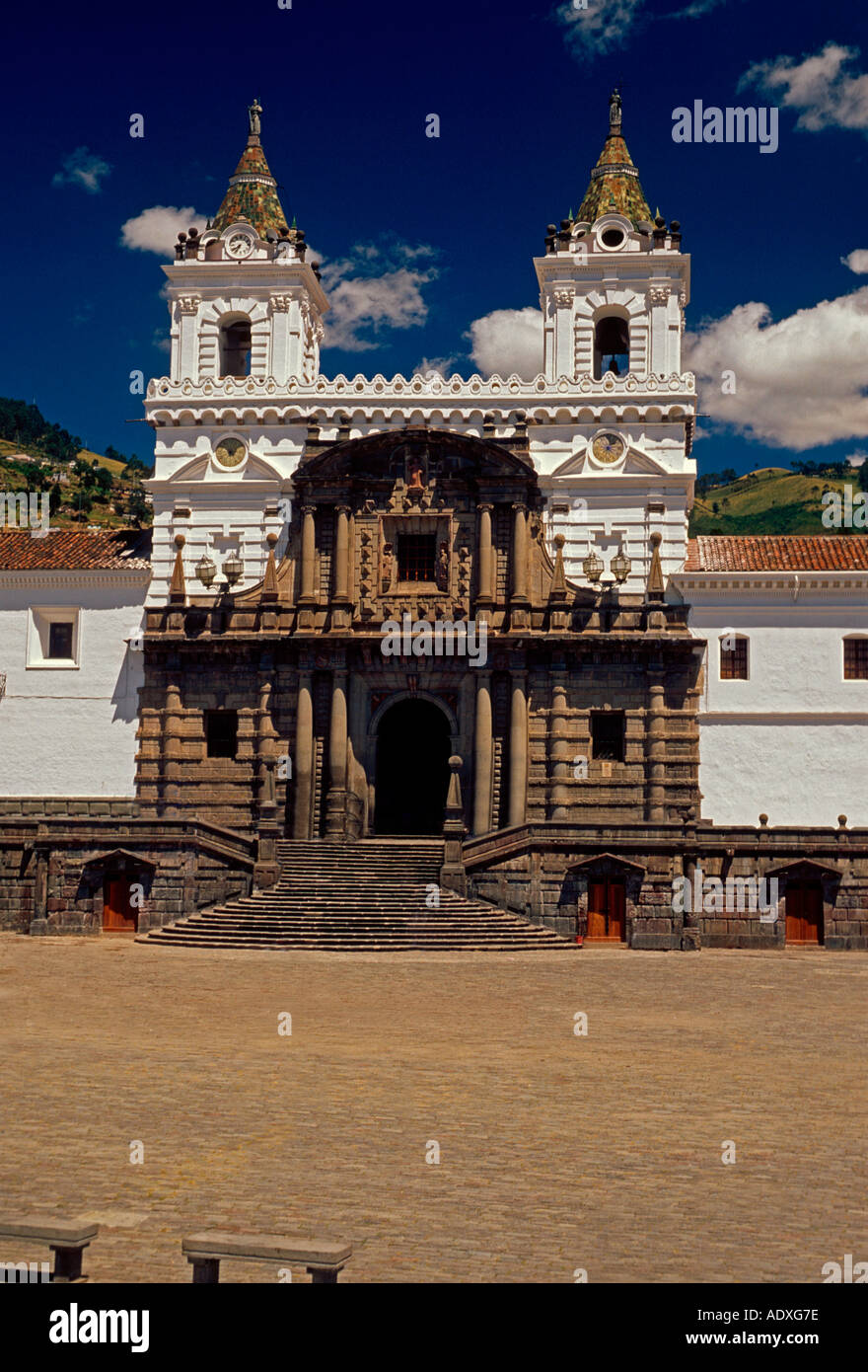 San Francisco Kirche, Iglesia de San Francisco, Plaza de San Francisco, Quito, Provinz Pichincha, Ecuador, Südamerika Stockfoto