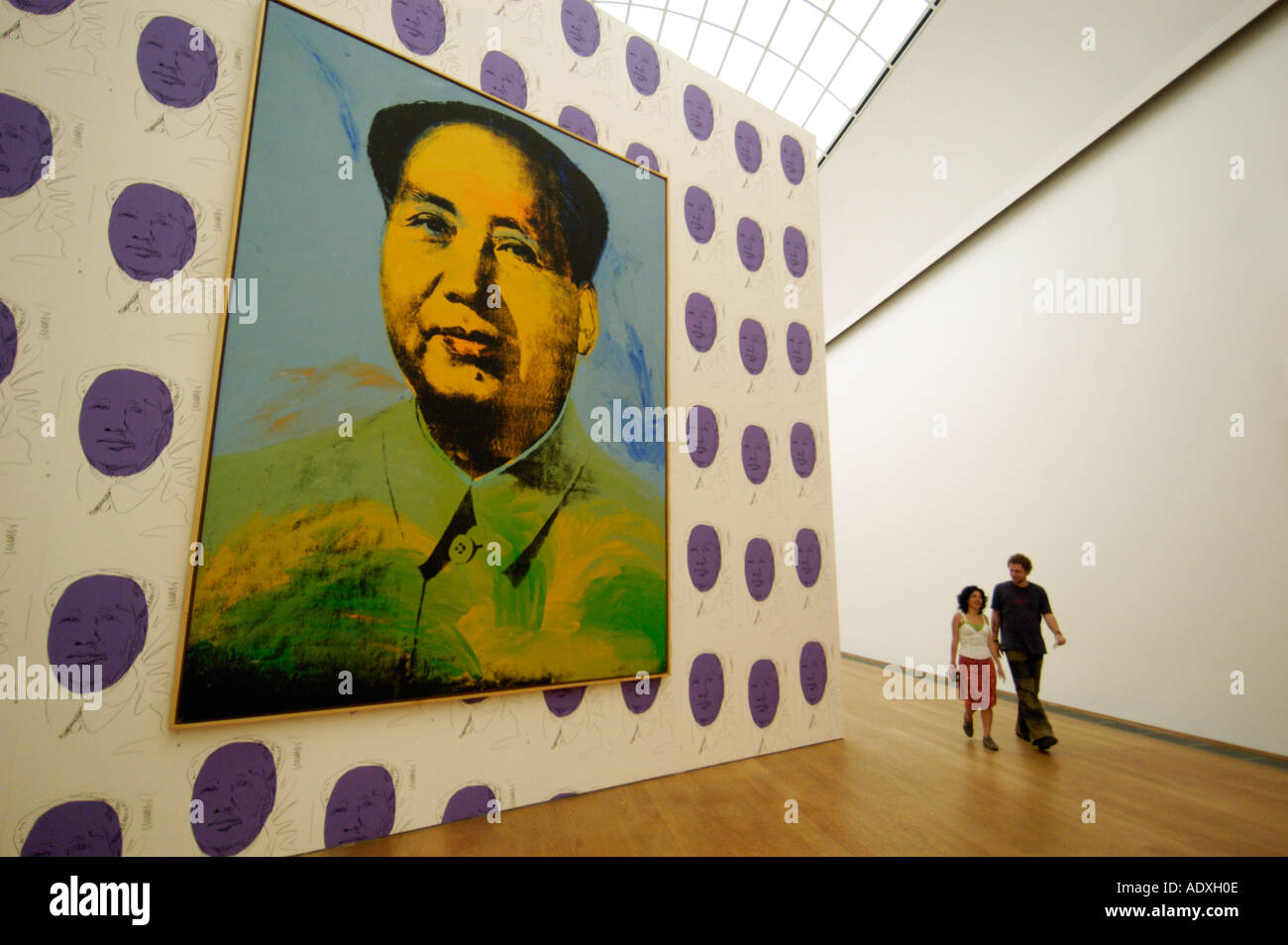 Andy Warhol Malerei des Vorsitzenden Mao in der Hamburger Bahnhof Art Gallery in Berlin Stockfoto