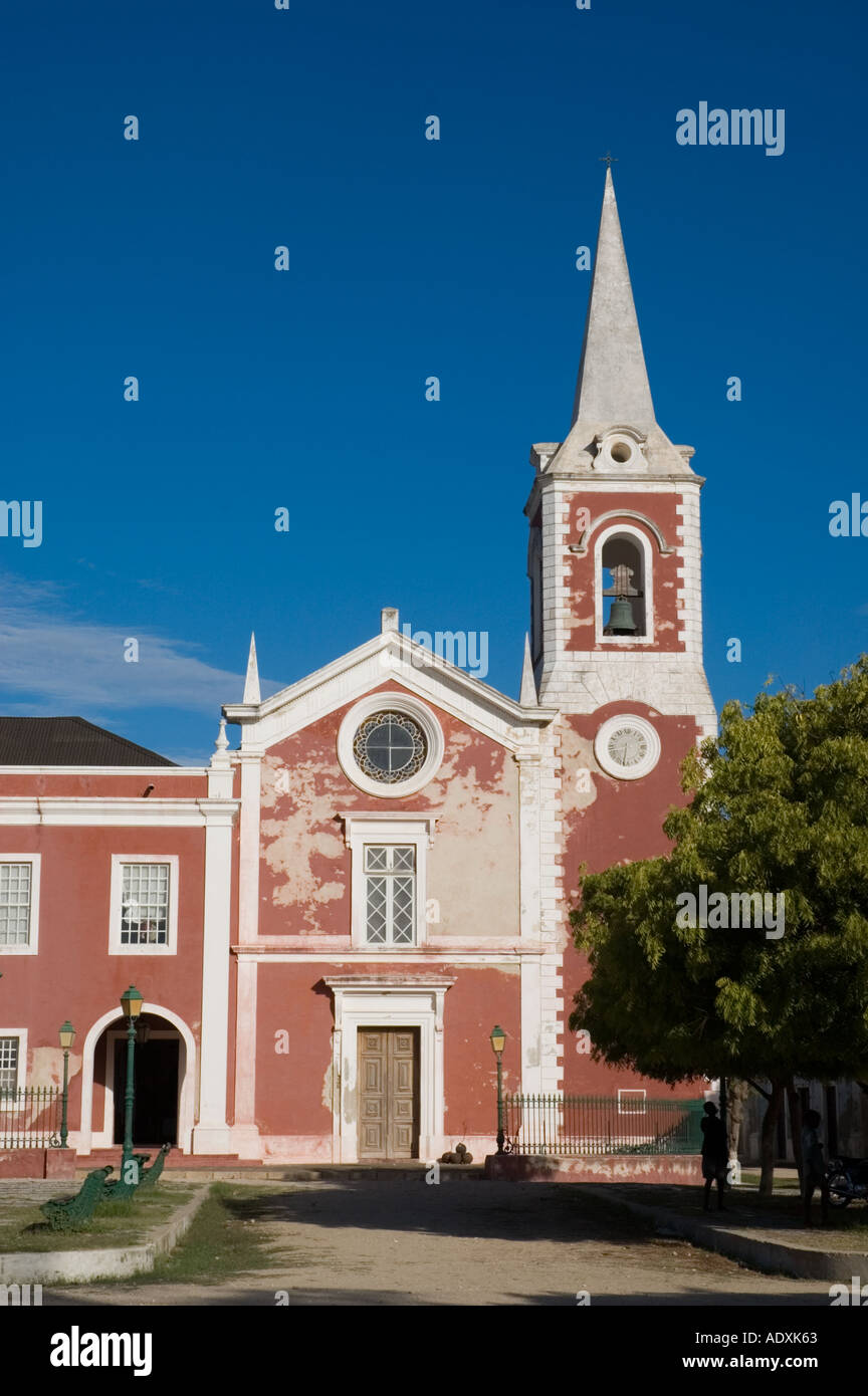 Ilha de Mozambique Mosambik Island verwendet ein World Heritage Site hier mit einer alten portugiesischen Kirche nun als Inseln museum Stockfoto