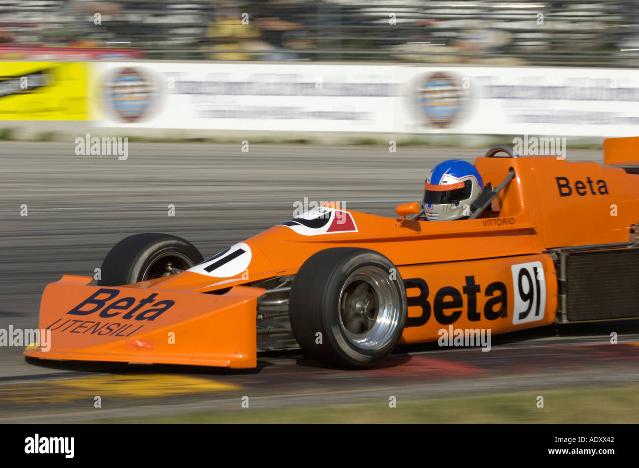 Bill Fickling Rennen seine 1975 März 75 b bei der Brian Redman International Challenge in Road America 2005 Stockfoto