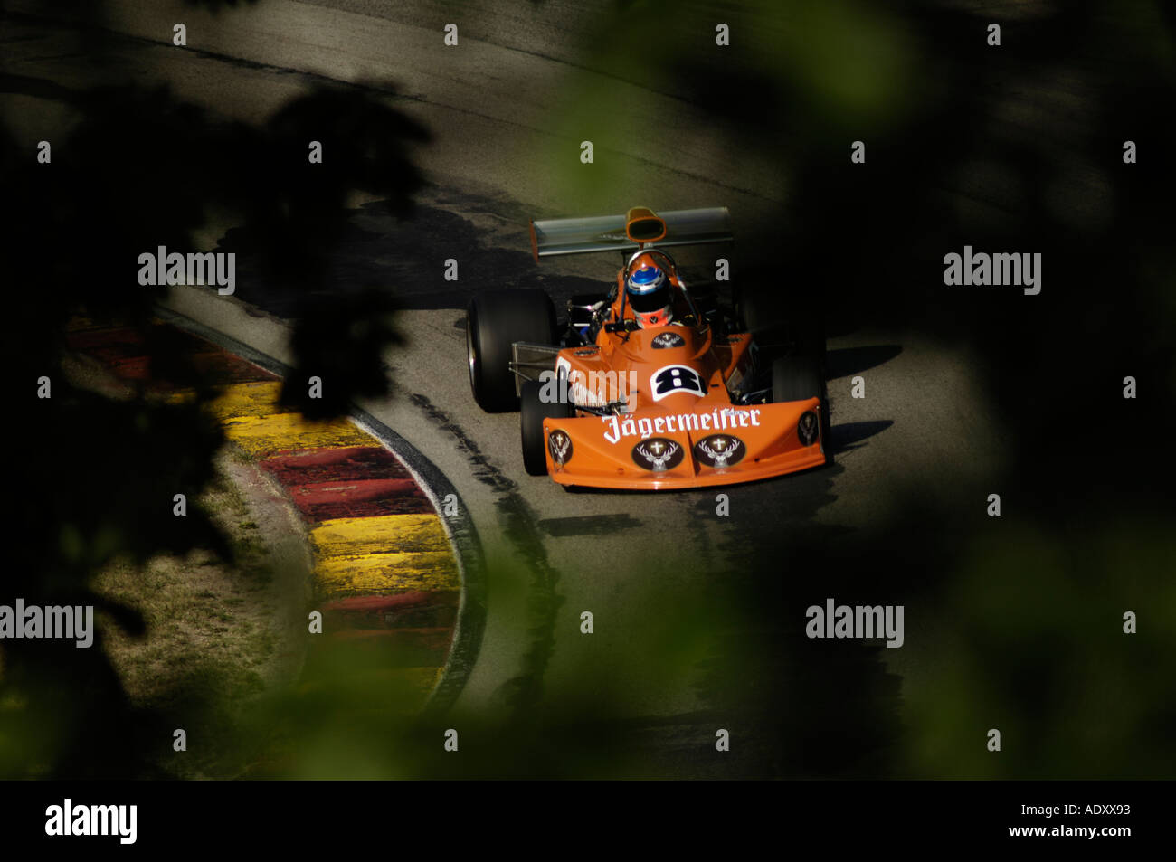 Deane Tank Rennen seine 1974 März 741 an Brian Redman International Challenge in Road America 2005 Stockfoto