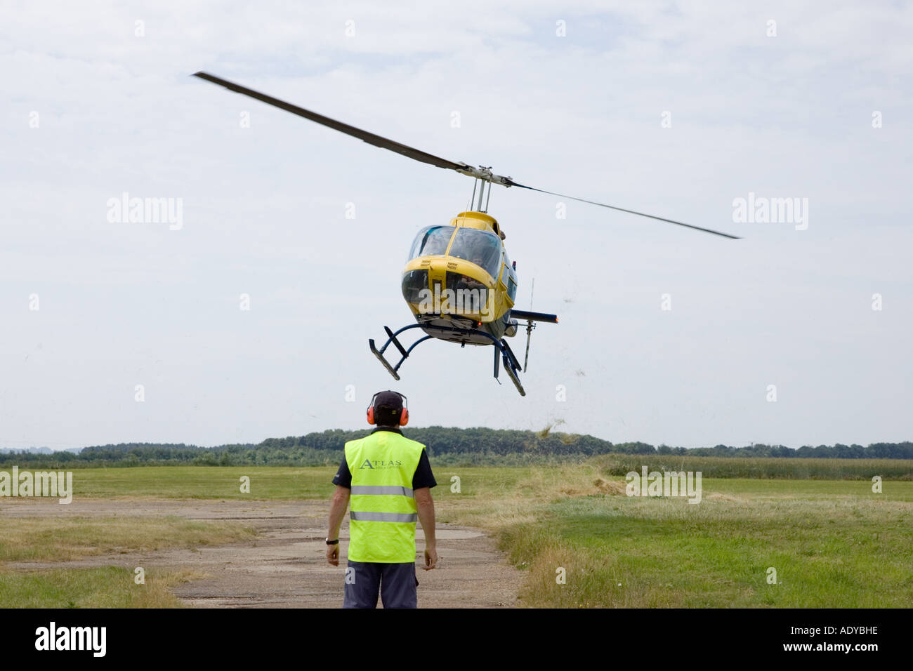 AGUSTA BELL 206B Jetranger II Hubschrauberlandeplätze auf Rougham Messe Juni 2006 Stockfoto