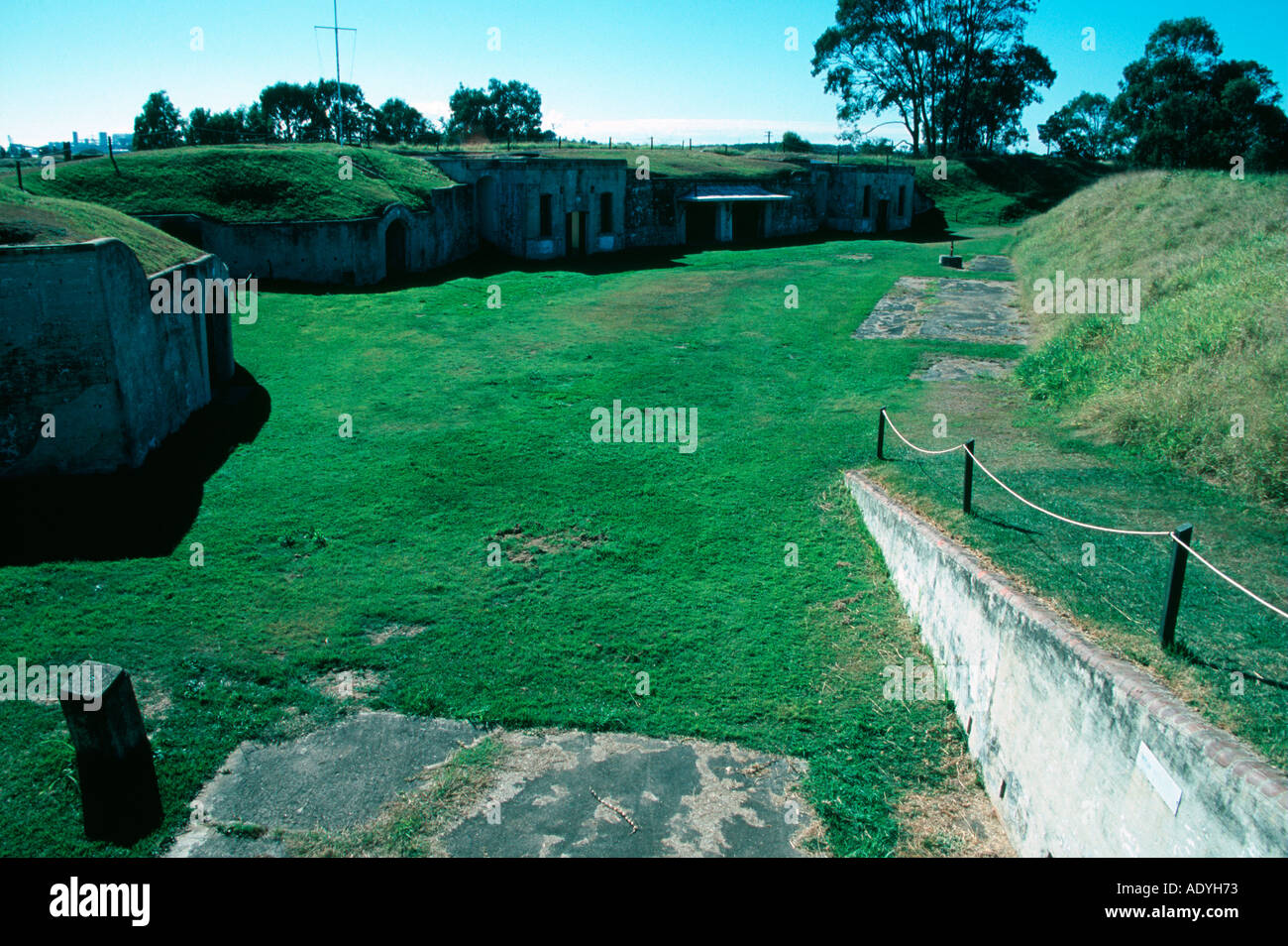 Frontline Verteidigung Fort Lytton Brisbane s Stockfoto