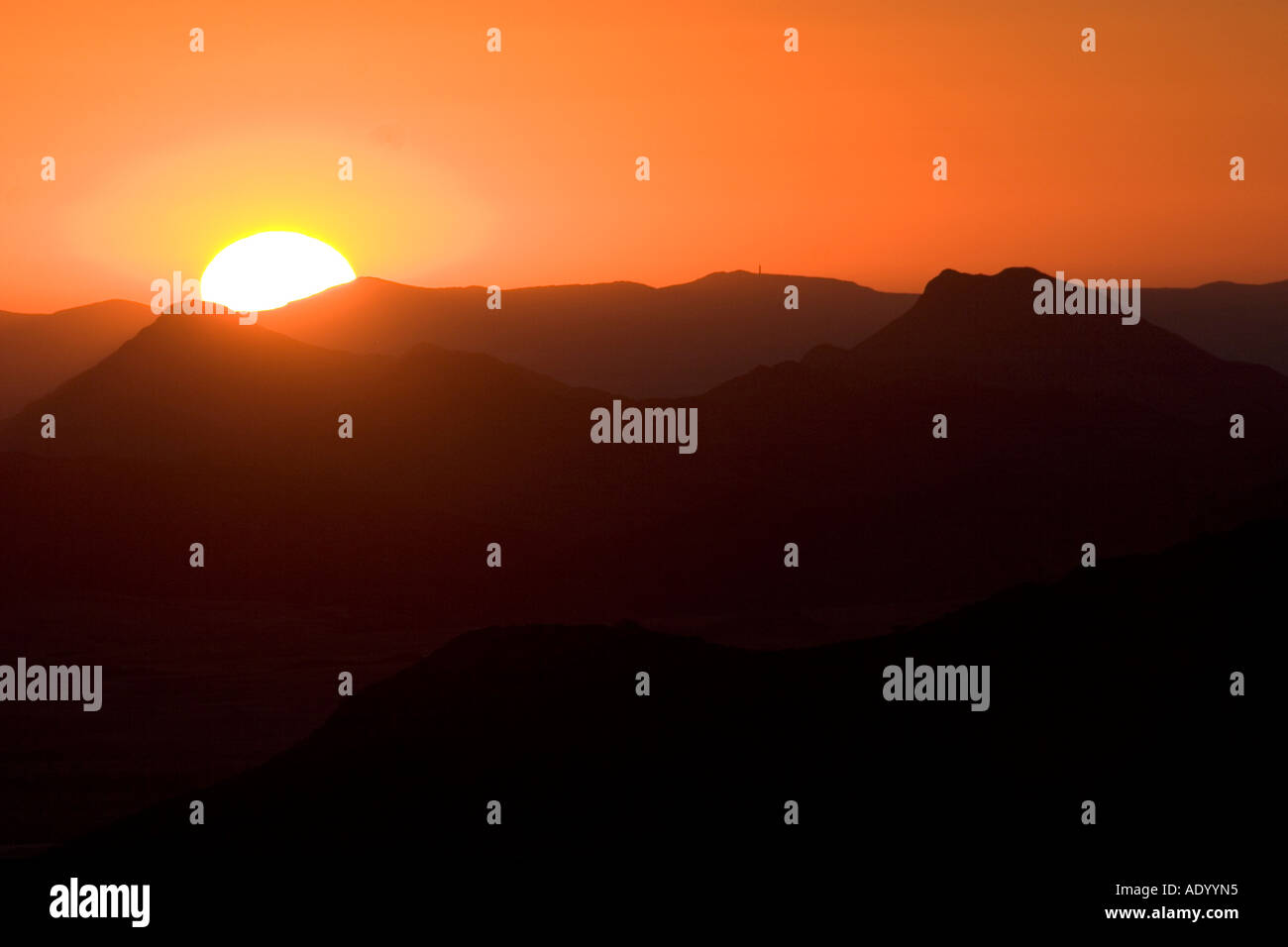 Raummotive Im Naukluft Park Namibia Sonnenuntergang Stockfoto