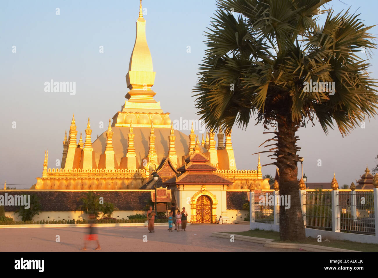 Ansicht der Pha, die Luang Stockfoto