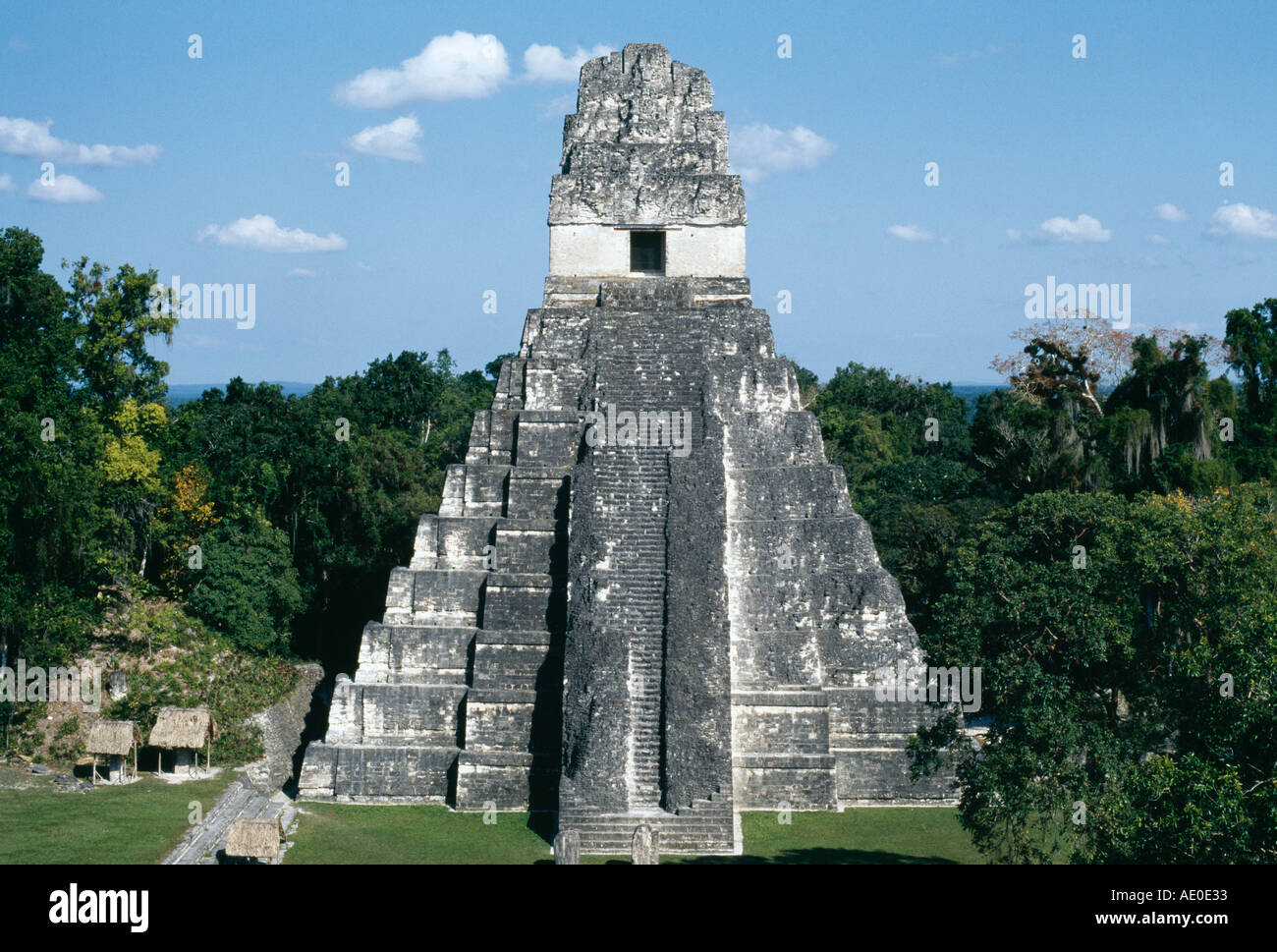 Tempel der großen Jaguar Tikal Guatemala Stockfoto