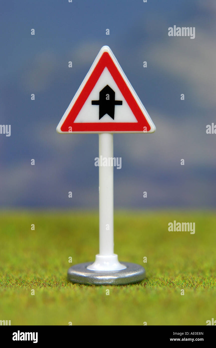 Straße Zeichen Kreuzung Stockfoto