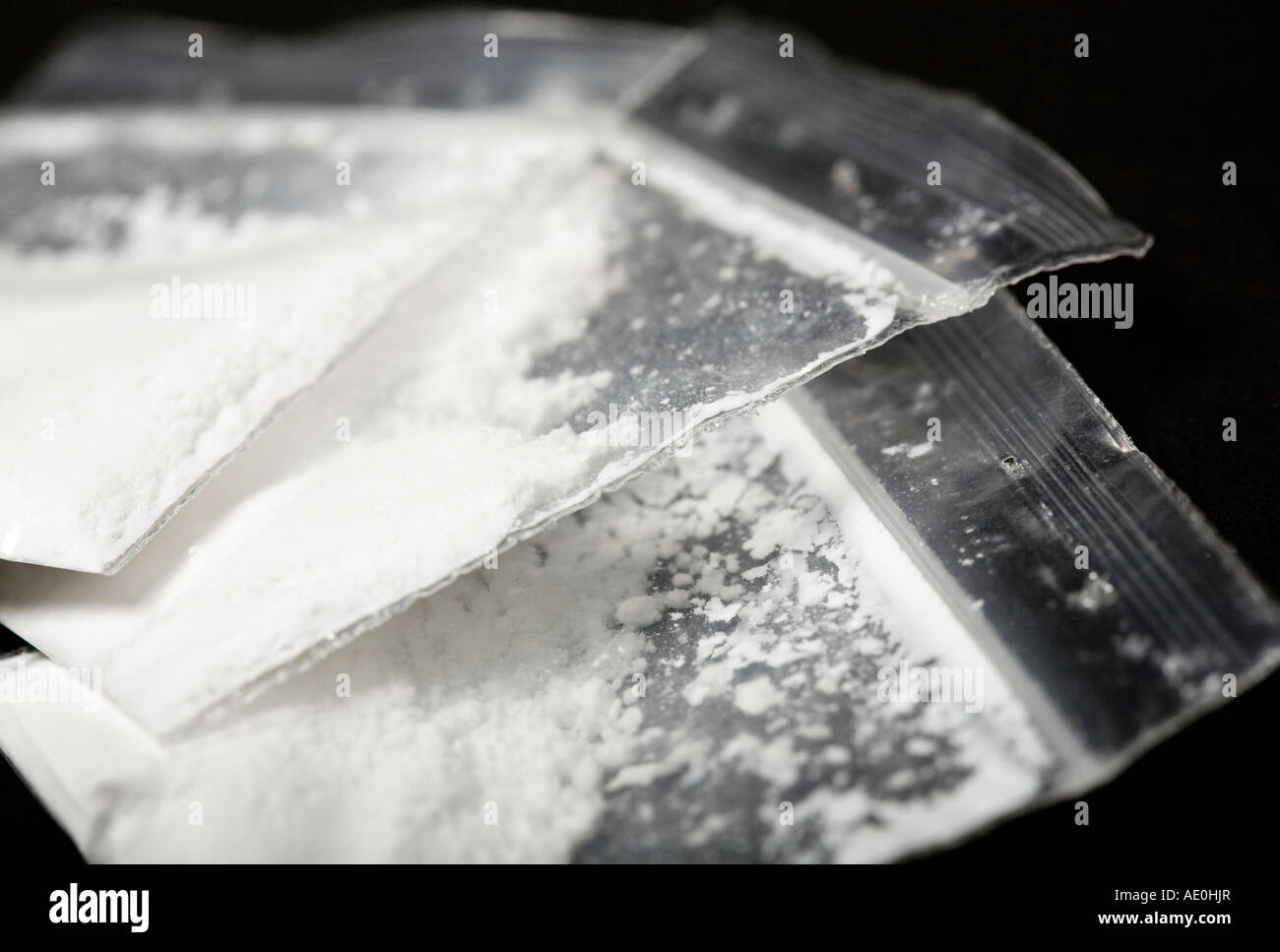 Verpackte Kokain Stockfoto