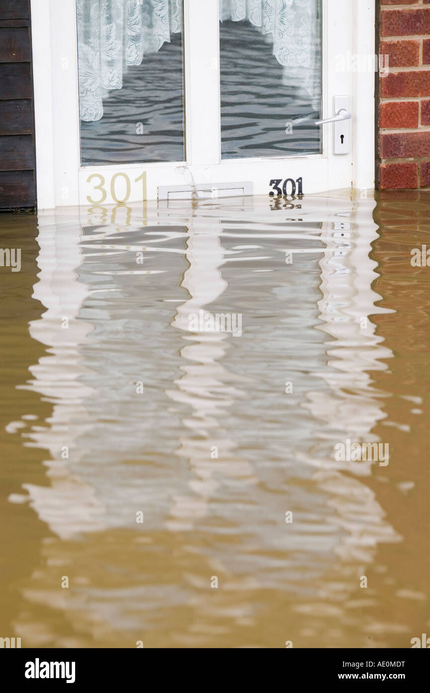 Die Überschwemmungen in Maut Bar in der Nähe von Doncaster, South Yorkshire, Großbritannien Stockfoto