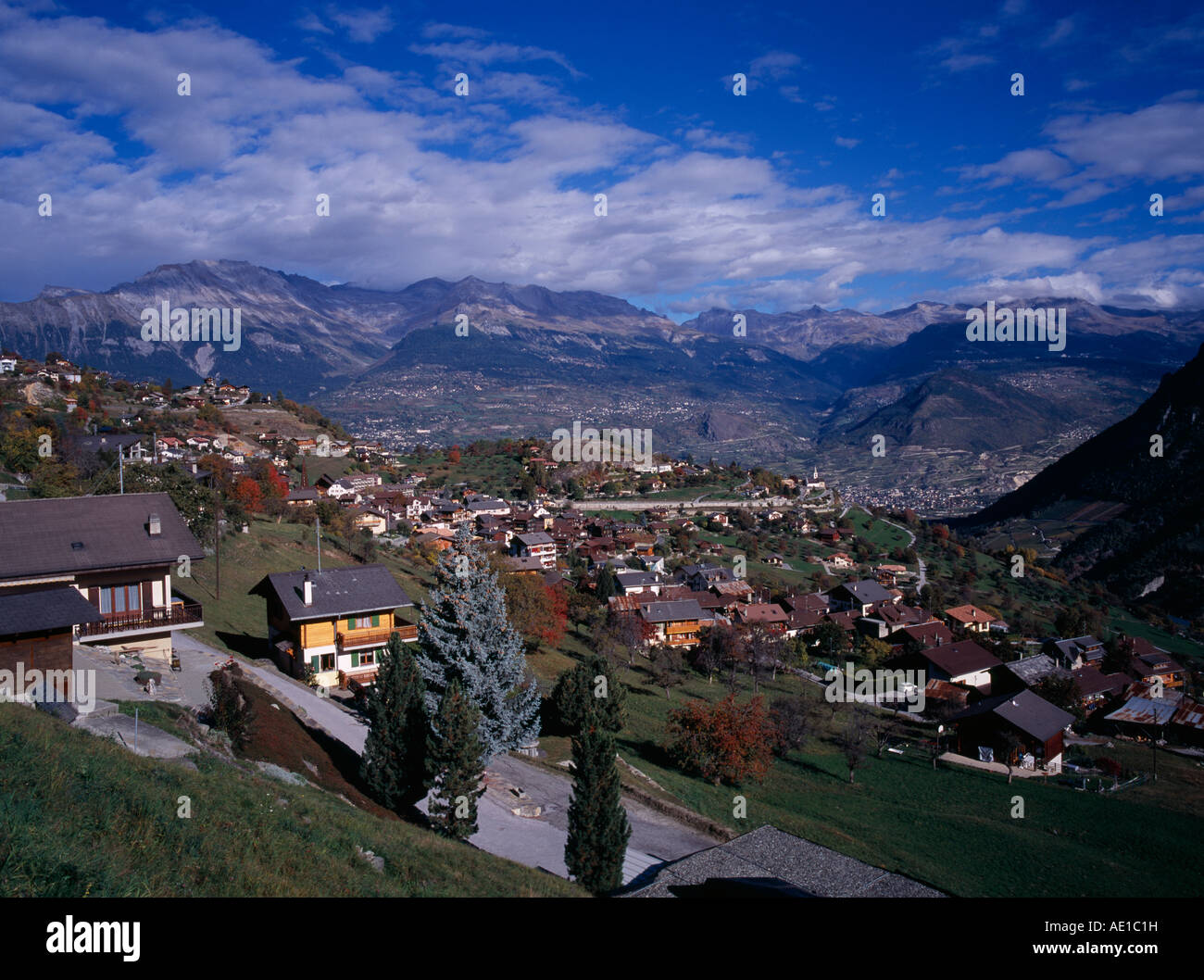 Schweiz-Wallis ärgern Stockfoto