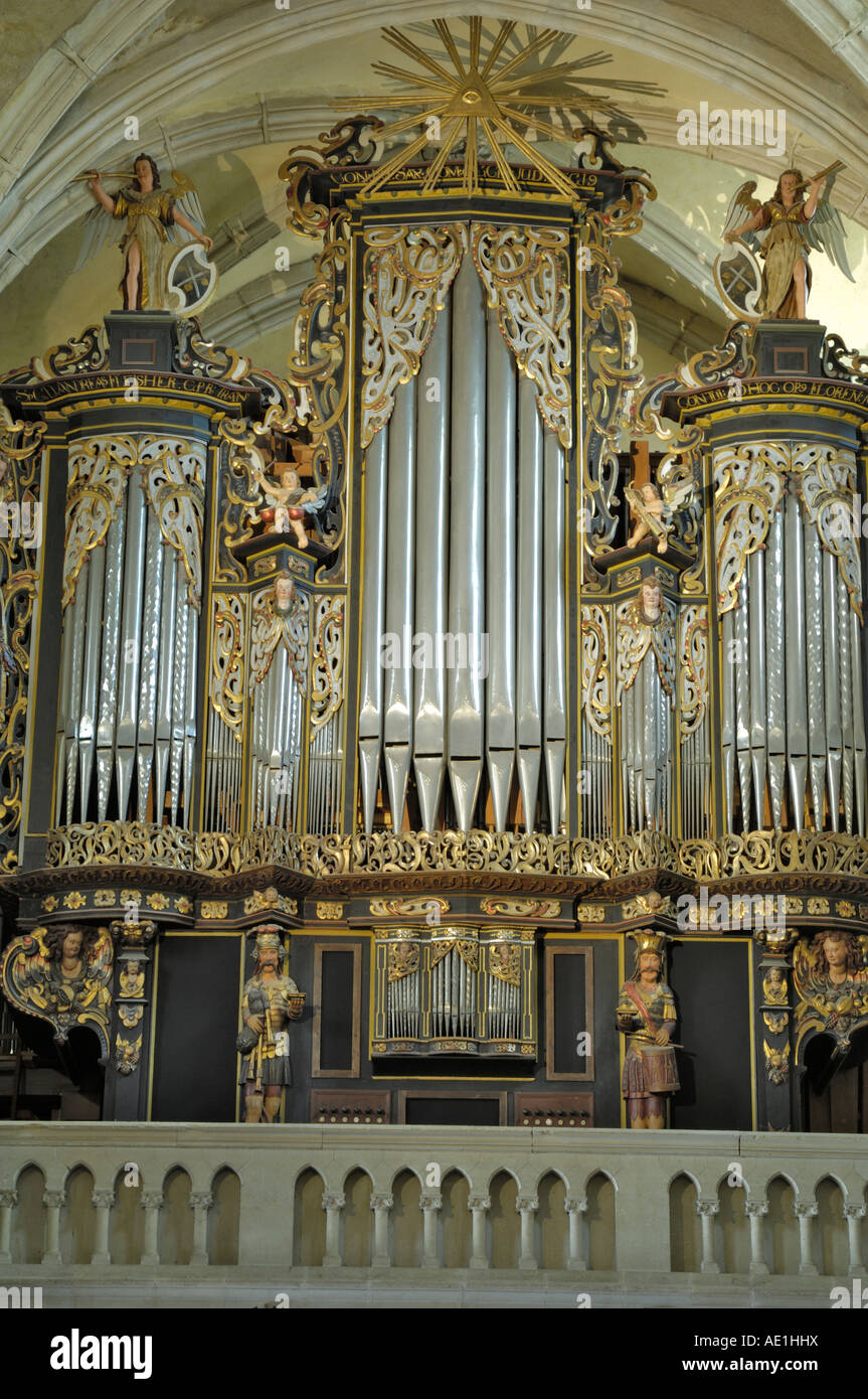 Orgel, die evangelische Kathedrale, Sibiu, Siebenbürgen, Rumänien Stockfoto