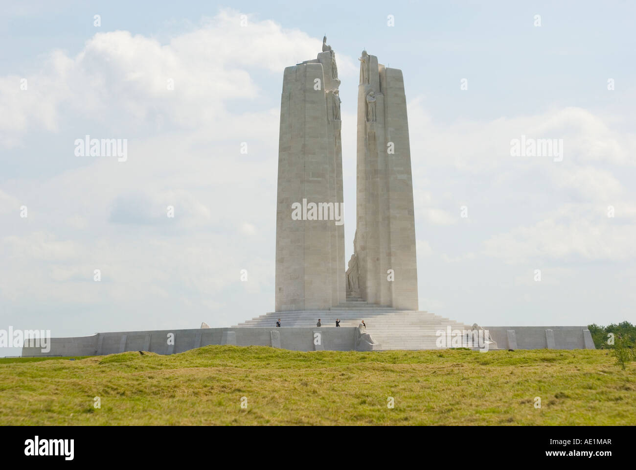 Die kanadische Gedenkstätte auf Vimy Ridge. Stockfoto