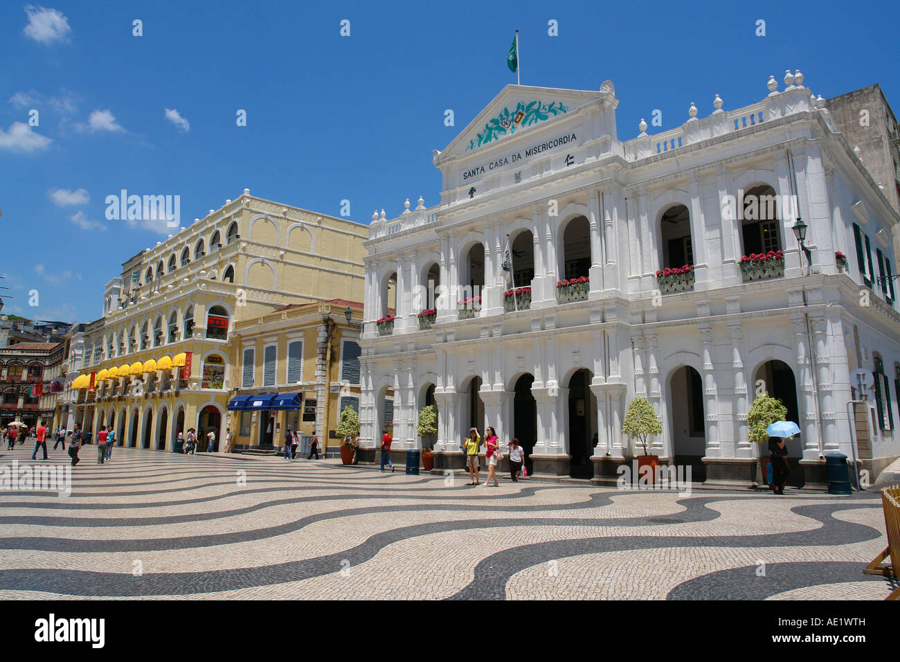 Santa Casa da Misericordia Heilige Haus der Barmherzigkeit in Largo Senado Hauptplatz in Macau China Stockfoto