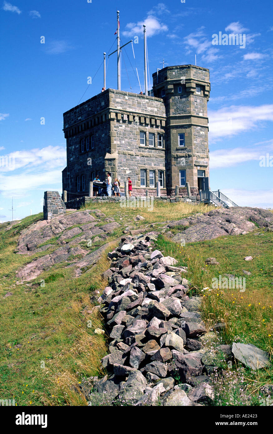 Cabot Tower auf dem Signal Hill, St. John's, Neufundland Stockfoto